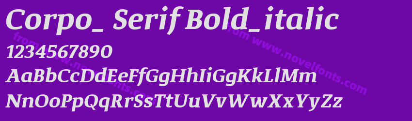 Corpo_ Serif Bold_italicPreview Corpo_ Serif Bold_italicPreview