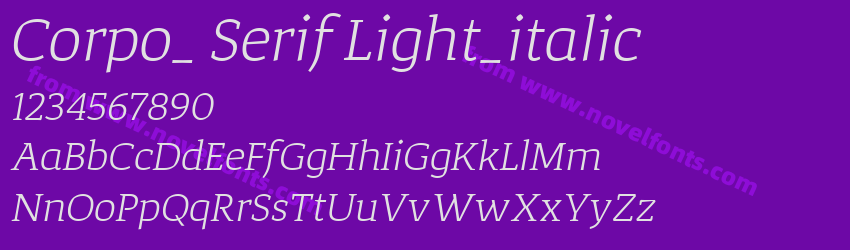 Corpo_ Serif Light_italicPreview Corpo_ Serif Light_italicPreview