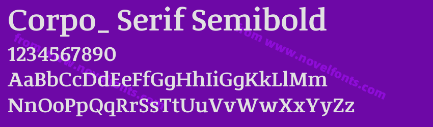 Corpo_ Serif SemiboldPreview Corpo_ Serif SemiboldPreview