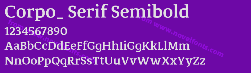 Corpo_ Serif SemiboldPreview Corpo_ Serif SemiboldPreview