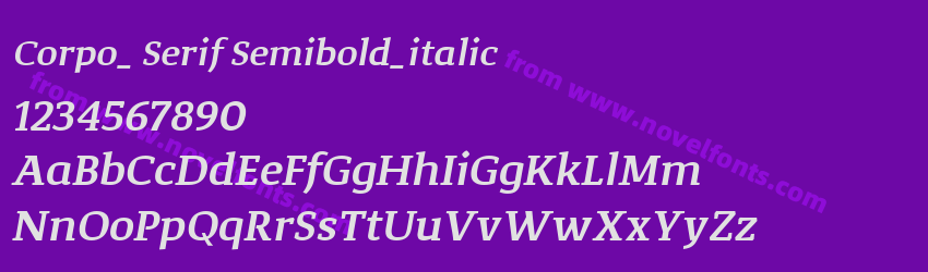 Corpo_ Serif Semibold_italicPreview Corpo_ Serif Semibold_italicPreview