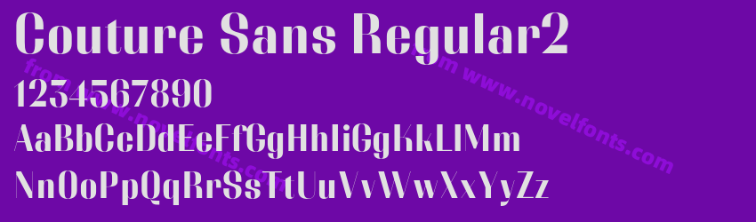 Couture Sans Regular2Preview Couture Sans Regular2Preview