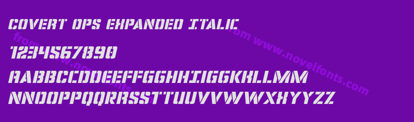 Covert Ops Expanded ItalicPreview Covert Ops Expanded ItalicPreview