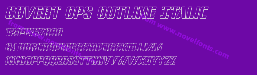 Covert Ops Outline ItalicPreview Covert Ops Outline ItalicPreview