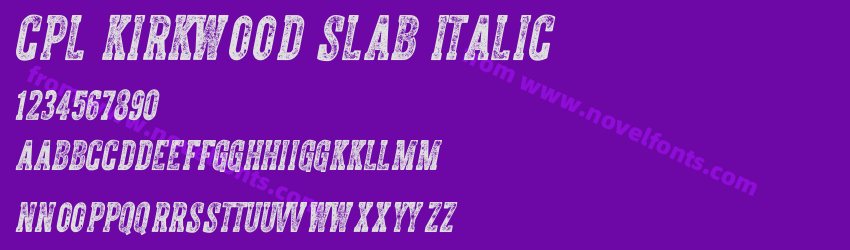 Cpl Kirkwood Slab ItalicPreview Cpl Kirkwood Slab ItalicPreview
