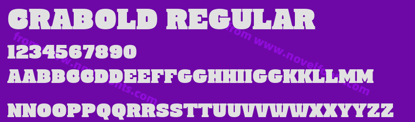 Crabold RegularPreview Crabold RegularPreview