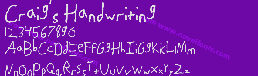 Craig's HandwritingPreview Craig's HandwritingPreview