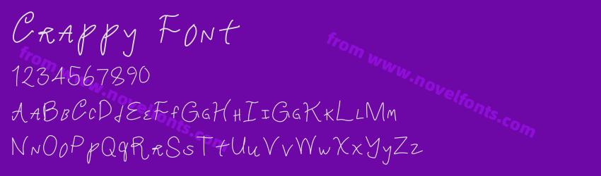 Crappy FontPreview Crappy FontPreview