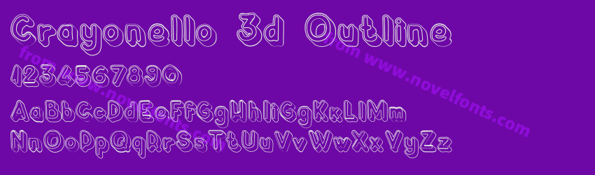 Crayonello 3d OutlinePreview Crayonello 3d OutlinePreview