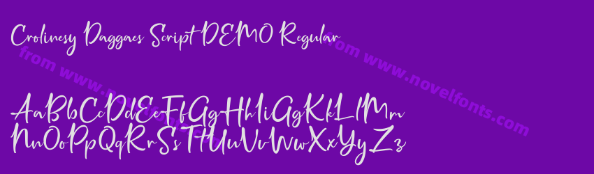 Crolinesy Daggaes Script DEMO RegularPreview Crolinesy Daggaes Script DEMO RegularPreview