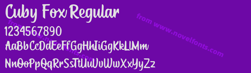 Cuby Fox RegularPreview Cuby Fox RegularPreview