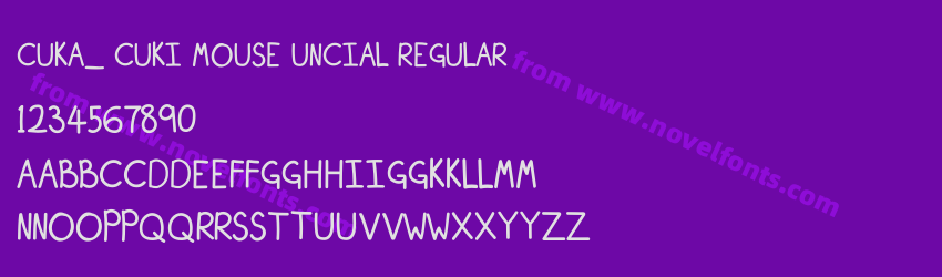 Cuka_ Cuki Mouse Uncial RegularPreview Cuka_ Cuki Mouse Uncial RegularPreview