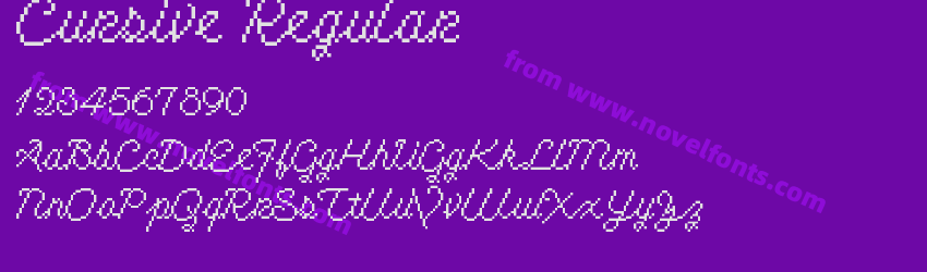 Cursive RegularPreview Cursive RegularPreview