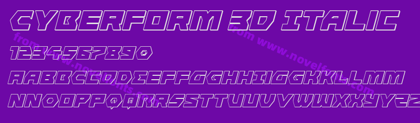 Cyberform 3D ItalicPreview Cyberform 3D ItalicPreview