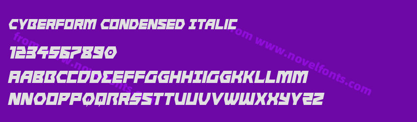 Cyberform Condensed ItalicPreview Cyberform Condensed ItalicPreview