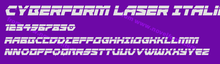 Cyberform Laser ItalicPreview Cyberform Laser ItalicPreview