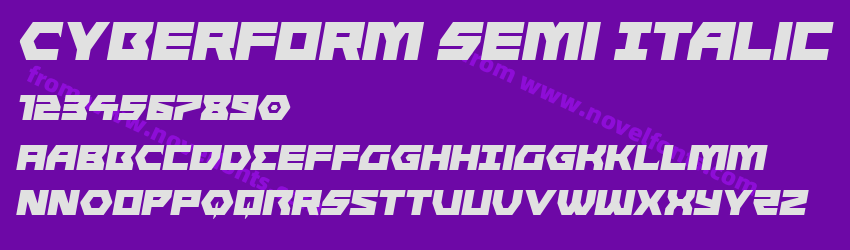 Cyberform Semi ItalicPreview Cyberform Semi ItalicPreview