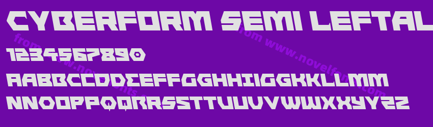 Cyberform Semi LeftalicPreview Cyberform Semi LeftalicPreview