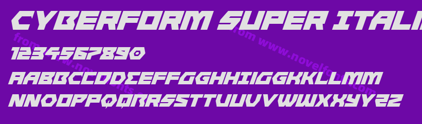 Cyberform Super ItalicPreview Cyberform Super ItalicPreview
