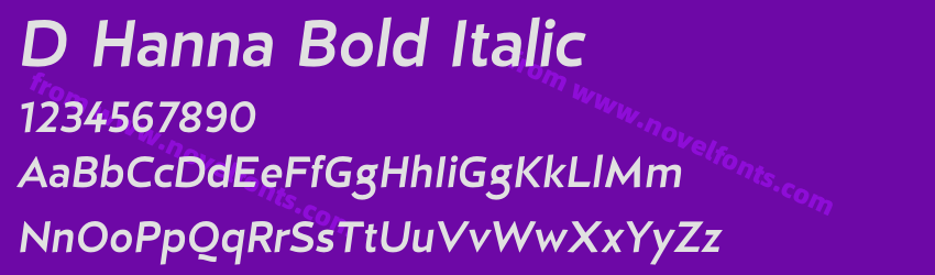 D Hanna Bold ItalicPreview D Hanna Bold ItalicPreview