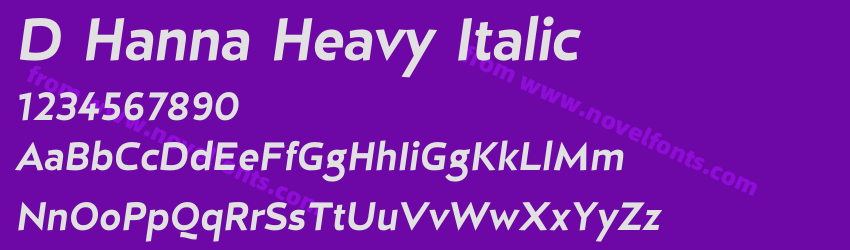 D Hanna Heavy ItalicPreview D Hanna Heavy ItalicPreview