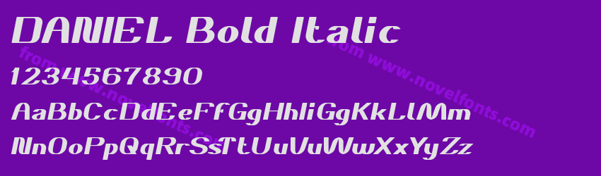 DANIEL Bold ItalicPreview DANIEL Bold ItalicPreview