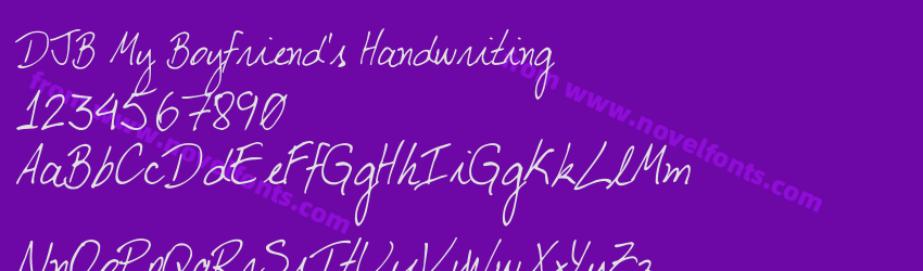 DJB My Boyfriend's HandwritingPreview DJB My Boyfriend's HandwritingPreview