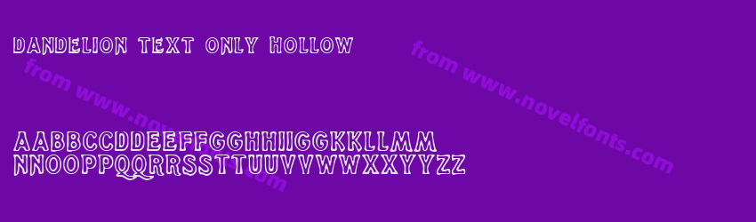 Dandelion Text Only HollowPreview Dandelion Text Only HollowPreview