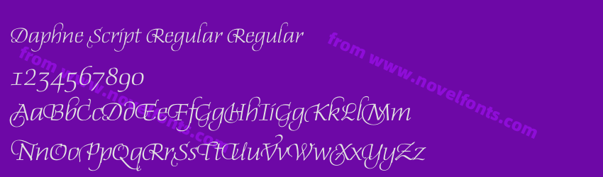Daphne Script Regular RegularPreview Daphne Script Regular RegularPreview