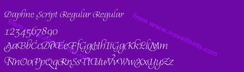 Daphne Script Regular RegularPreview Daphne Script Regular RegularPreview