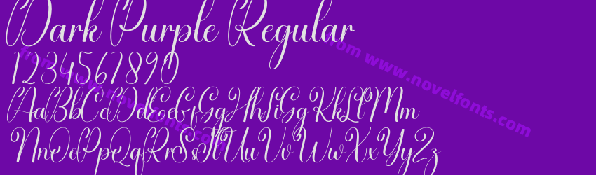 Dark Purple RegularPreview Dark Purple RegularPreview