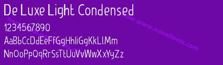 De Luxe Light CondensedPreview De Luxe Light CondensedPreview