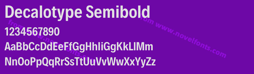 Decalotype SemiboldPreview Decalotype SemiboldPreview