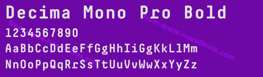 Decima Mono Pro BoldPreview Decima Mono Pro BoldPreview