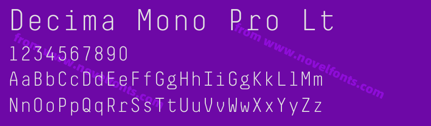 Decima Mono Pro LtPreview Decima Mono Pro LtPreview