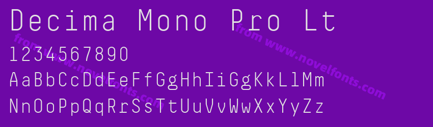 Decima Mono Pro LtPreview Decima Mono Pro LtPreview