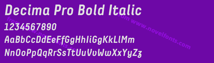 Decima Pro Bold ItalicPreview Decima Pro Bold ItalicPreview