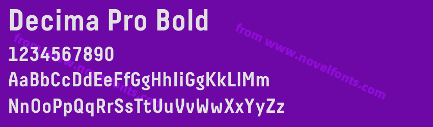 Decima Pro BoldPreview Decima Pro BoldPreview
