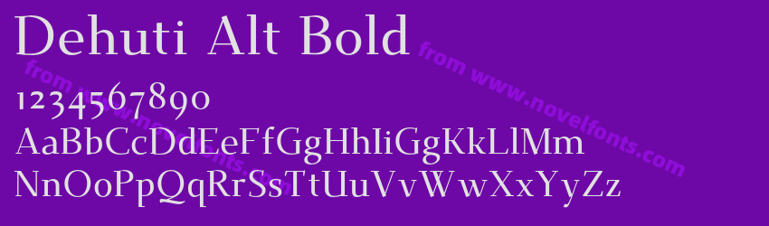 Dehuti Alt BoldPreview Dehuti Alt BoldPreview