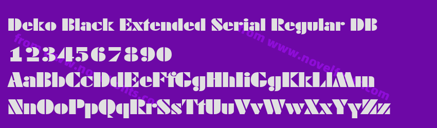 Deko Black Extended Serial Regular DBPreview Deko Black Extended Serial Regular DBPreview