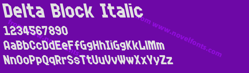 Delta Block ItalicPreview Delta Block ItalicPreview