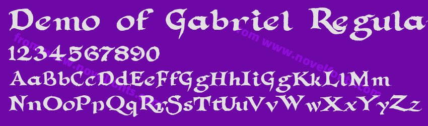 Demo of Gabriel RegularPreview Demo of Gabriel RegularPreview