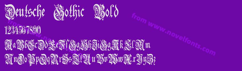 Deutsche Gothic BoldPreview Deutsche Gothic BoldPreview