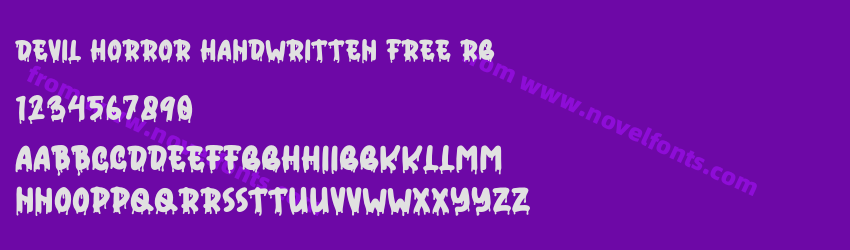 Devil Horror Handwritten Free RgPreview Devil Horror Handwritten Free RgPreview