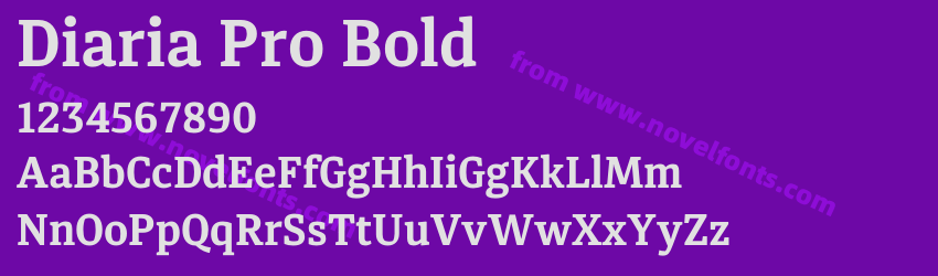 Diaria Pro BoldPreview Diaria Pro BoldPreview
