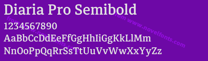 Diaria Pro SemiboldPreview Diaria Pro SemiboldPreview