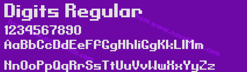 Digits RegularPreview Digits RegularPreview