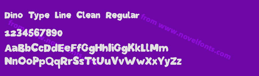 Dino Type Line Clean RegularPreview Dino Type Line Clean RegularPreview
