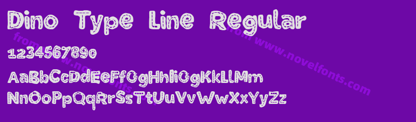 Dino Type Line RegularPreview Dino Type Line RegularPreview