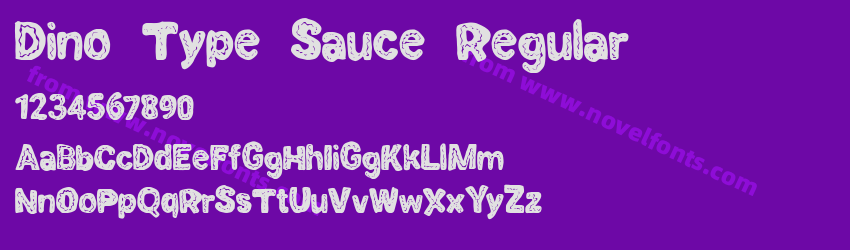 Dino Type Sauce RegularPreview Dino Type Sauce RegularPreview